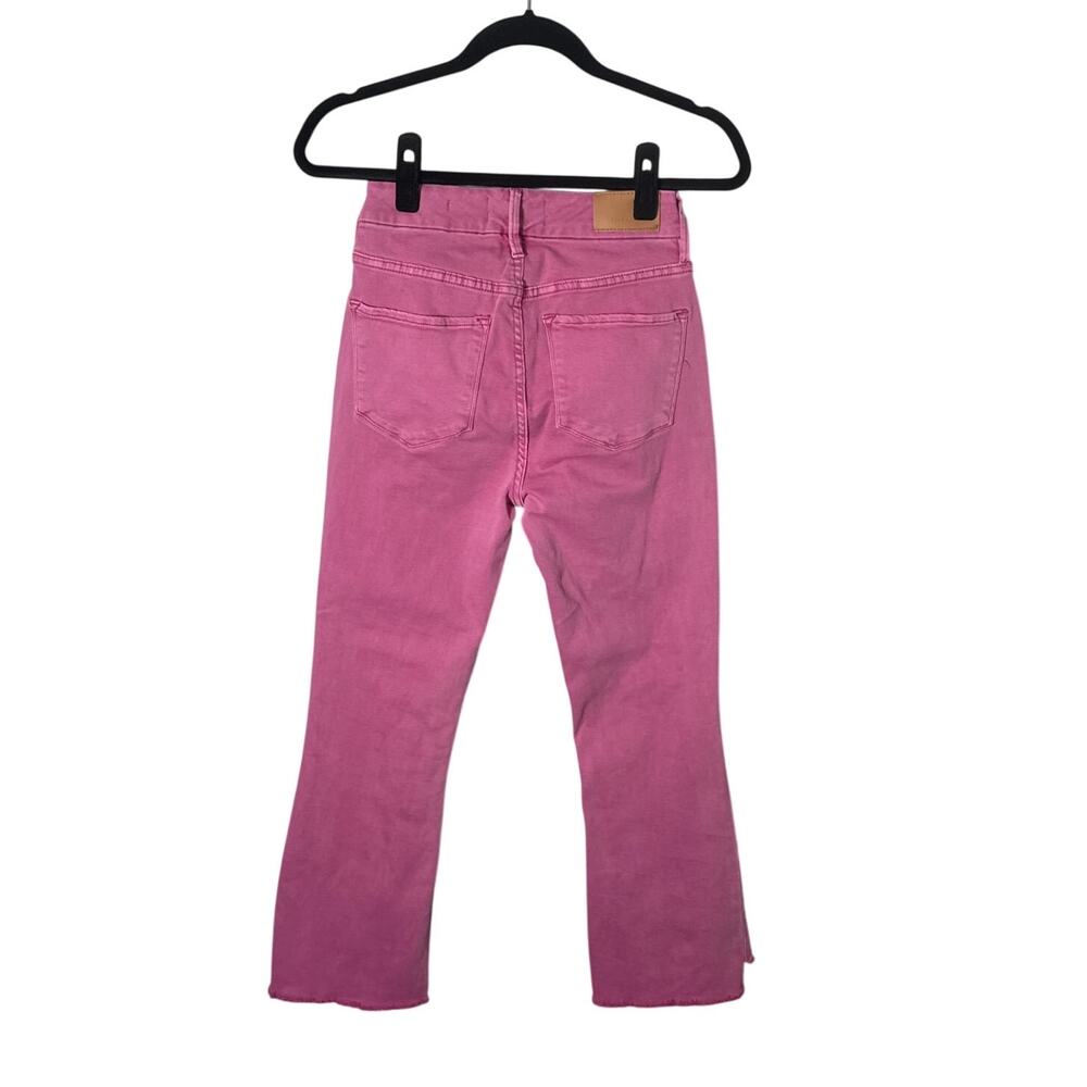 Women's High-Rise Pink Flare Jeans - Picture 4 of 12